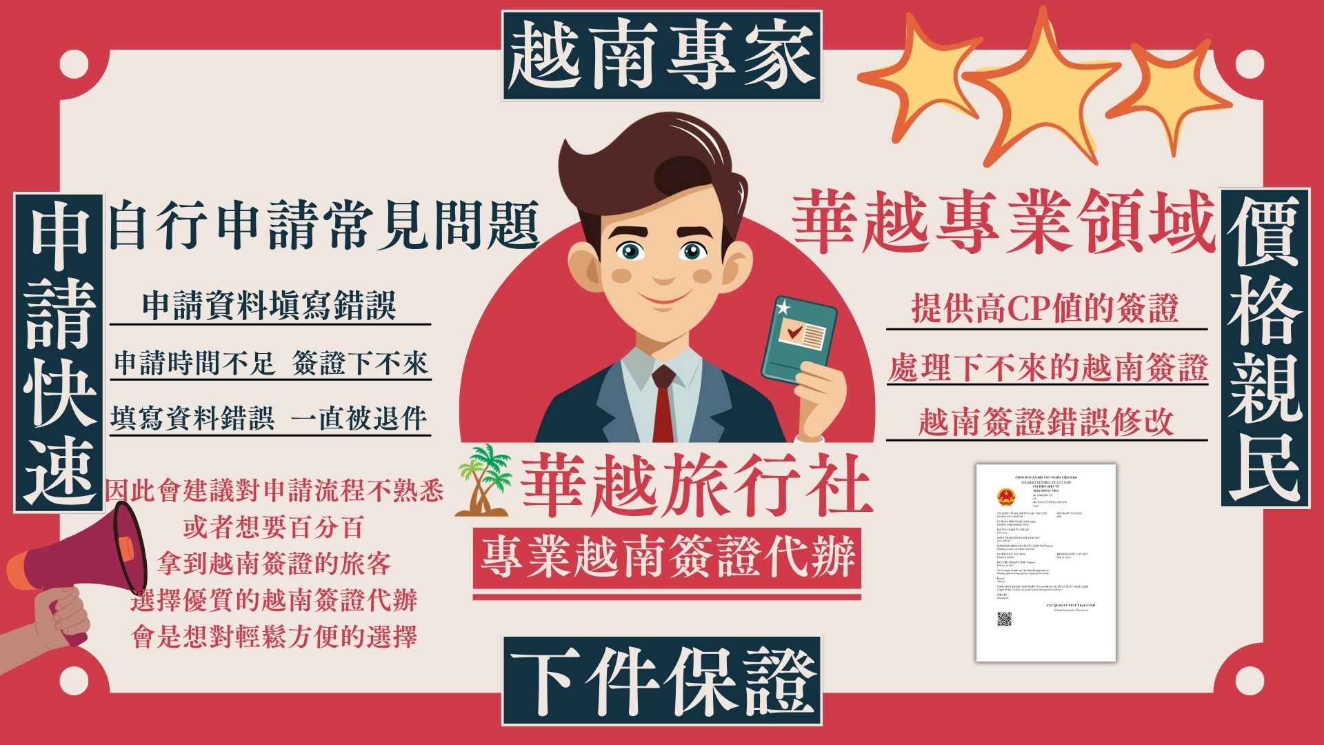 越南簽證代辦