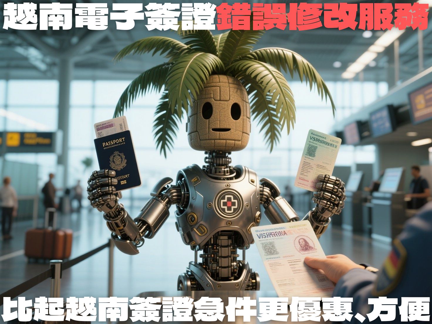 越南電子簽證錯誤修改服務|比起越南簽證急件更優惠、方便