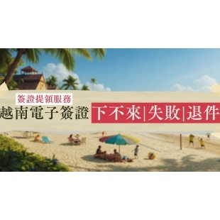 越南電子簽證下不來、失敗、退件|簽證提領服務
